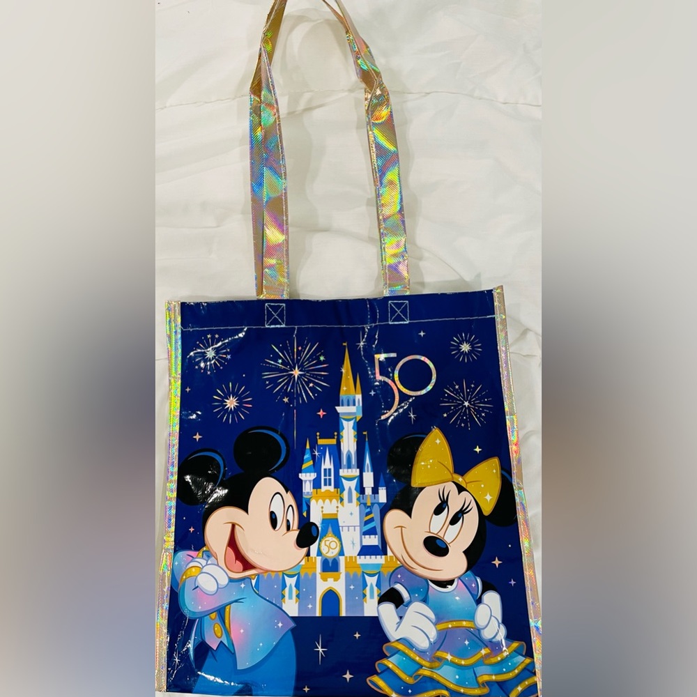 Walt Disney World Resort 50th Anniversary Reusable Tote Bag- set of 2 - Picture 2 of 9